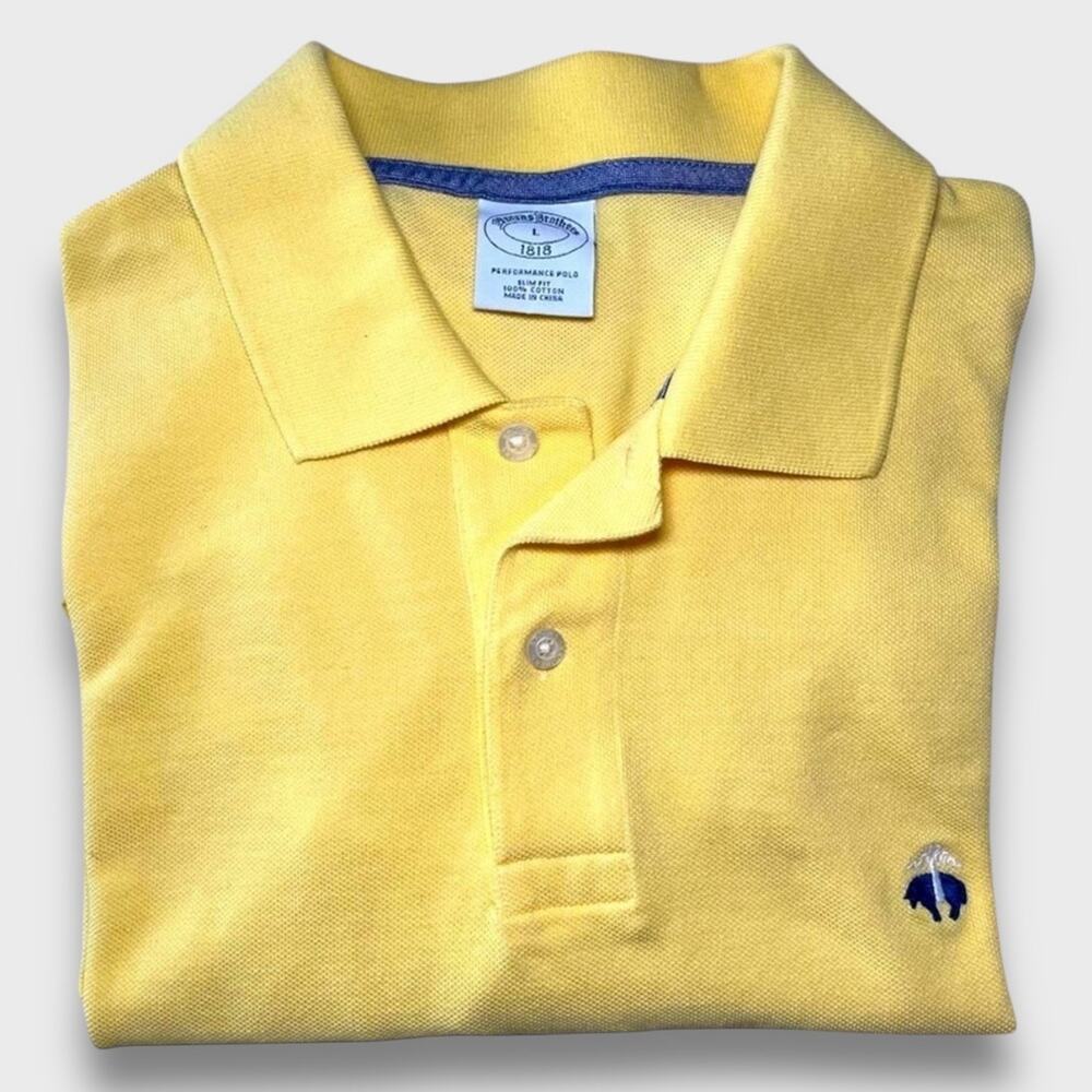 BROOKS BROTHERS CLASSIC COTTON PREPPY POLO STYLE SHIRT SIZE LARGE